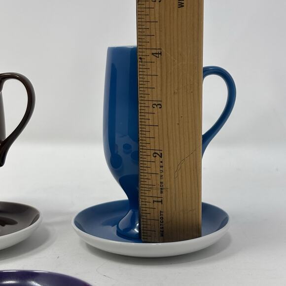 VTG LaGardo Tackett Schmid Espresso Cups Saucers Coffee MCM Atomic Age Artcore - Picture 10 of 13